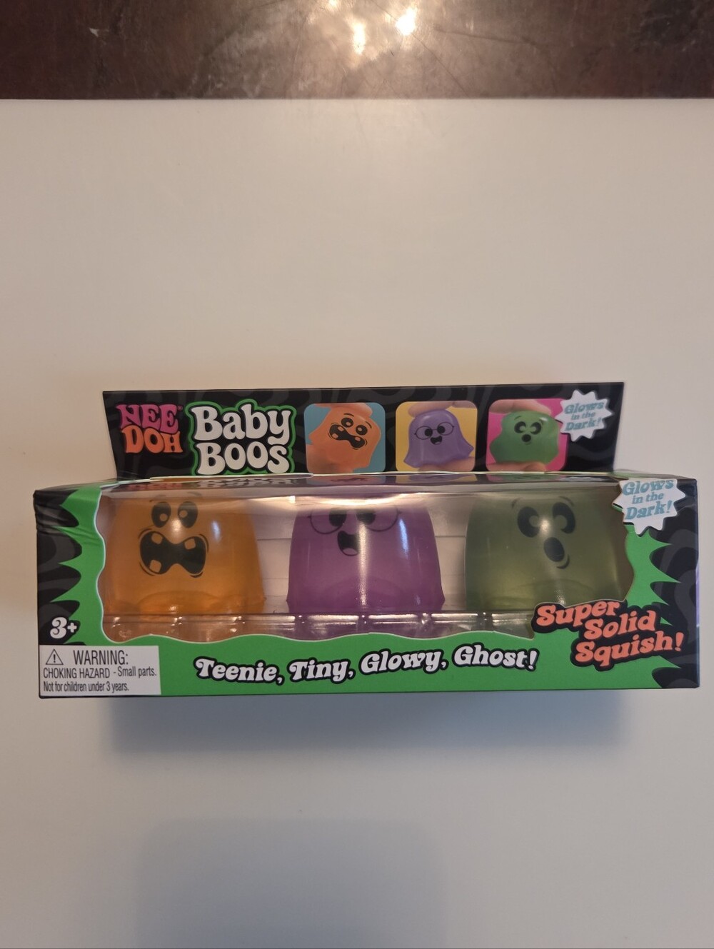 Needoh Baby Boos Glow-in-the-Dark Squish Toys Halloween Spooky Schylling